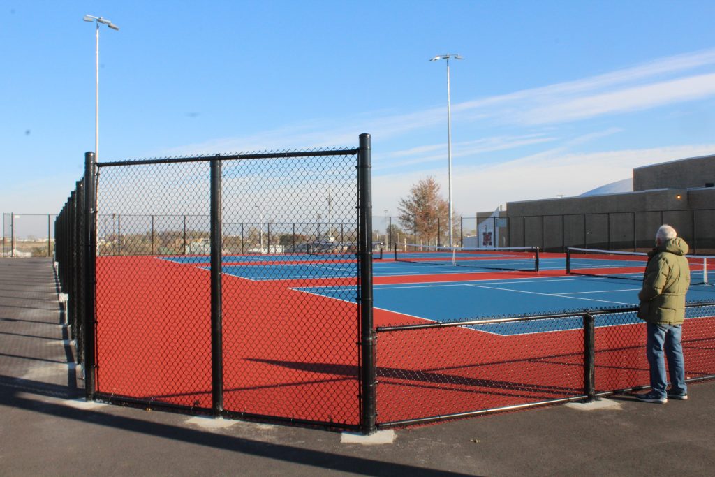 Marshalltown Iowa tennis courts at Marshalltown High School