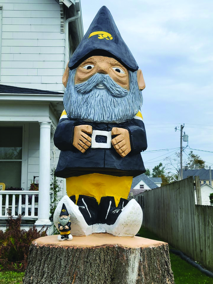 Marshalltown Iowa gnome from a damaged tree